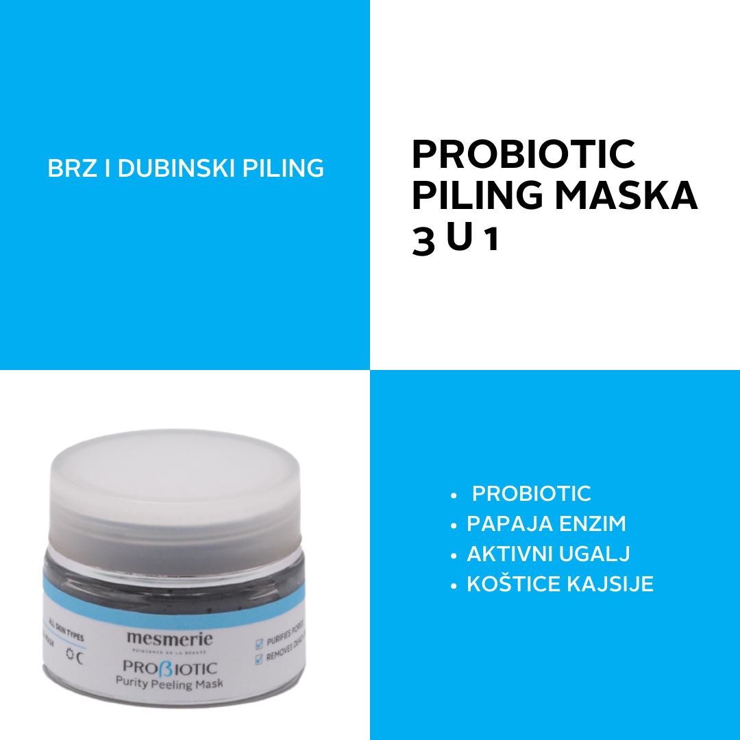 PROBIOTIC PURITY DUO SET za negu lica - krema & 3 u 1 enzimska piling maska