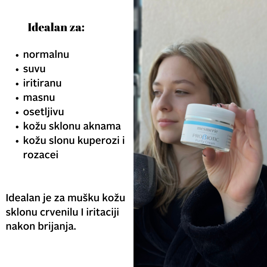 PROBIOTIC PURITY DUO SET za negu lica - krema & 3 u 1 enzimska piling maska